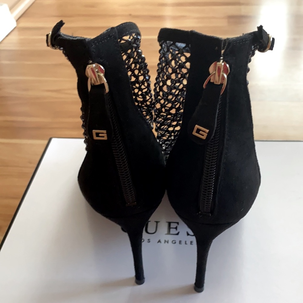 ✨ GUESS black high heels rhinestone shoes - Picture 7 of 14